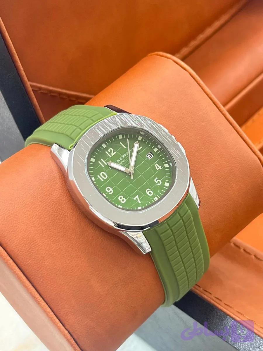 ساعت مچی پتک فیلیپ Patek Philippe | بند رابر باکیفیت | بدنه استیل روزشمار
