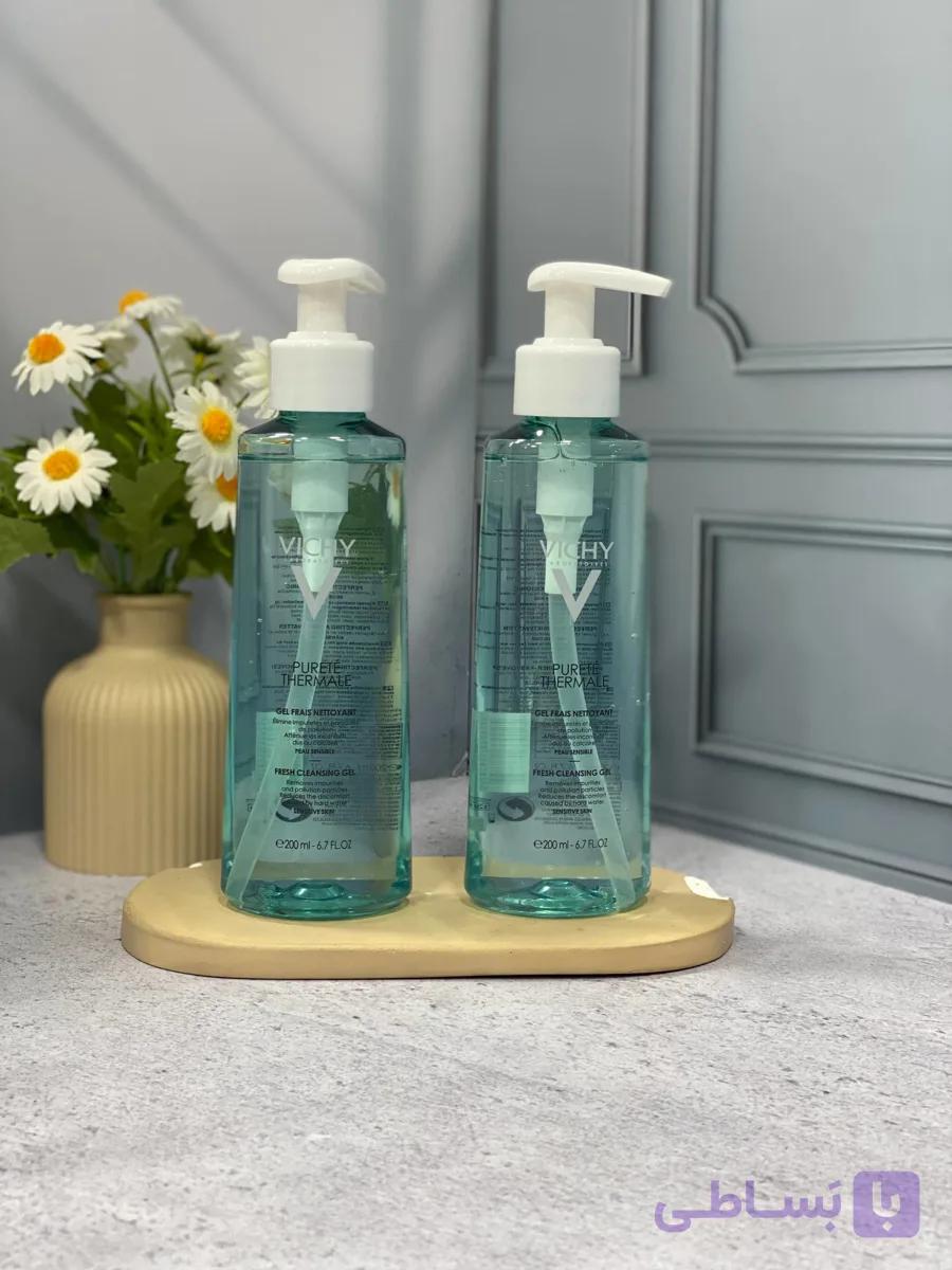 ژل شستشوی صورت ویشی Pureté Thermale Fresh Cleansing Gel 200ml؛ پاک کننده ملایم پوست حساس، حاوی آب آتشفشانی ا PURETE THERMALE Fresh Cleansing Gel 200 میل — تصویر 1