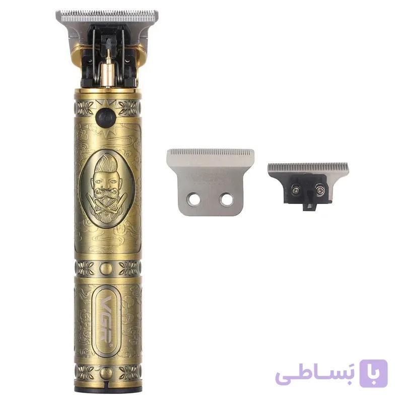 ماشین اصلاح موی سر و صورت وی جی ار مدل 082 به همراه تیغه یدک بسته 2 عددی — تصویر 1