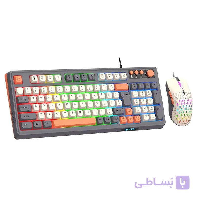 ست ماوس و کیبورد مخصوص بازی رایکو مدل T98 — تصویر 1