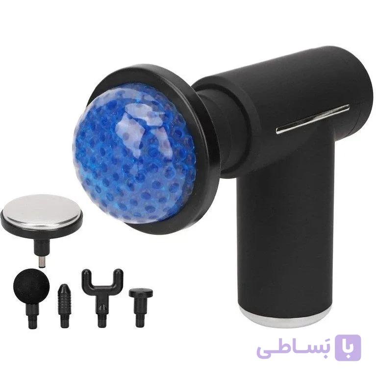 ماساژور برقی بدن مدل hsl-82601 با باتری قابل شارژ، 6 سری قابل تعویض، ماساژ ضربه‌ای، گرمایی و لرزشی، قابلیت تنظیم سرعت، ماساژ سرد و گرم، افزایش جریان خون و رفع خستگی و استرس — تصویر 1