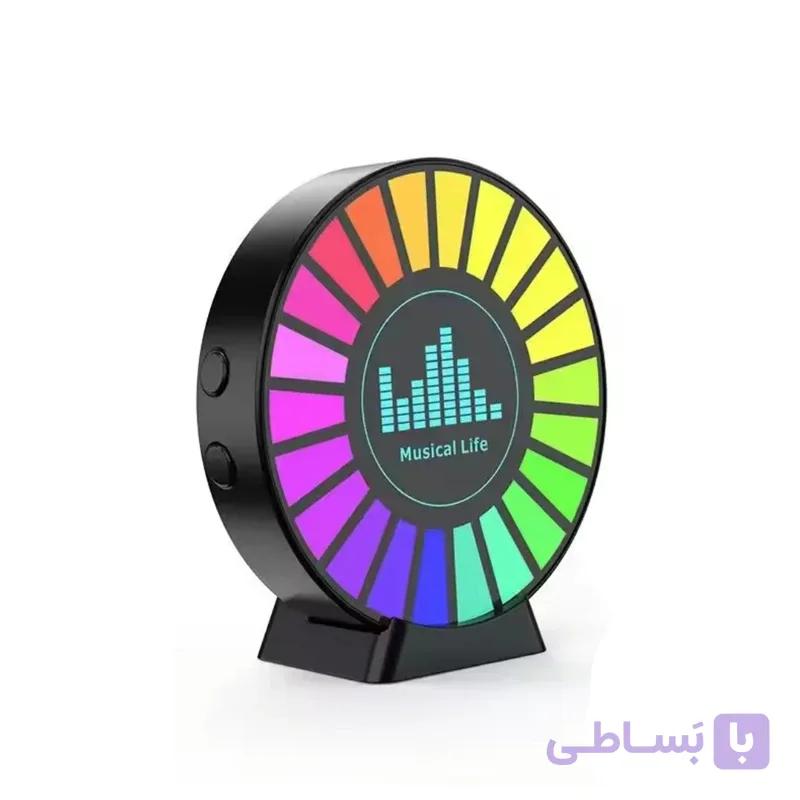 خوش بوکننده اکولایزردار خودرو برقی مدل Ocean با رایحه اوشن، پد خوشبو قابل تعویض، نورپردازی LED هماهنگ با موسیقی، نصب روی داشبورد و اتصال به دریچه کولر، شارژ USB، حجم 100 میلی‌لیتر — تصویر 1