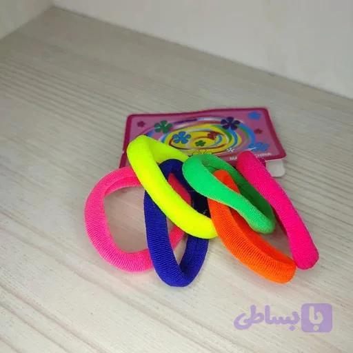 کش موی رنگی 6 عددی
