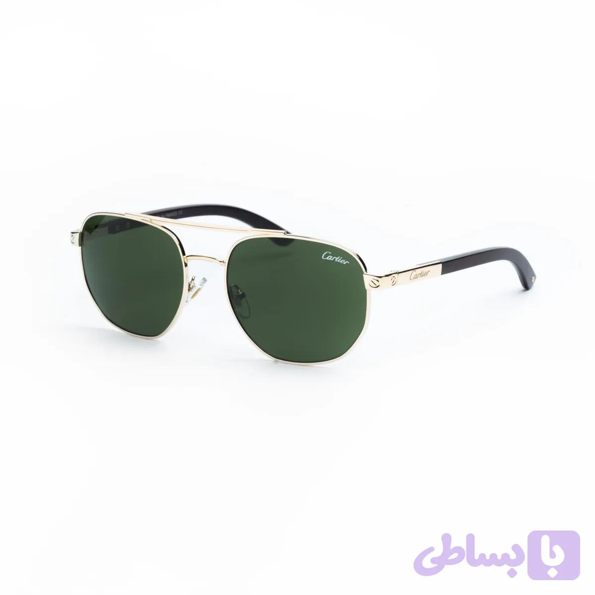 عینک‌آفتابی مردانه کارتیر Cartierمدل SG-2866عدسی شیشه وUV400طراحی جدید — تصویر 1