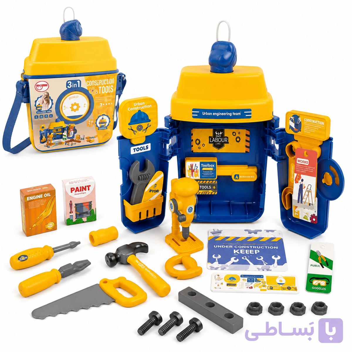 ست ابزار مهندسی کودک 27 تکه Construction Tools — تصویر 1