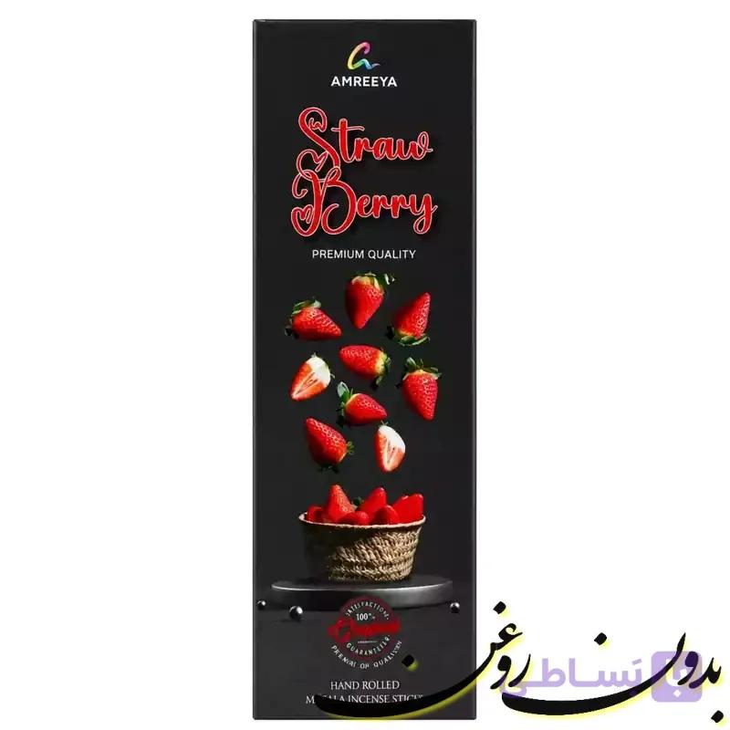 عود دست ساز شاخه ای 50 گرمی amreeya توت فرنگی strawberry — تصویر 1
