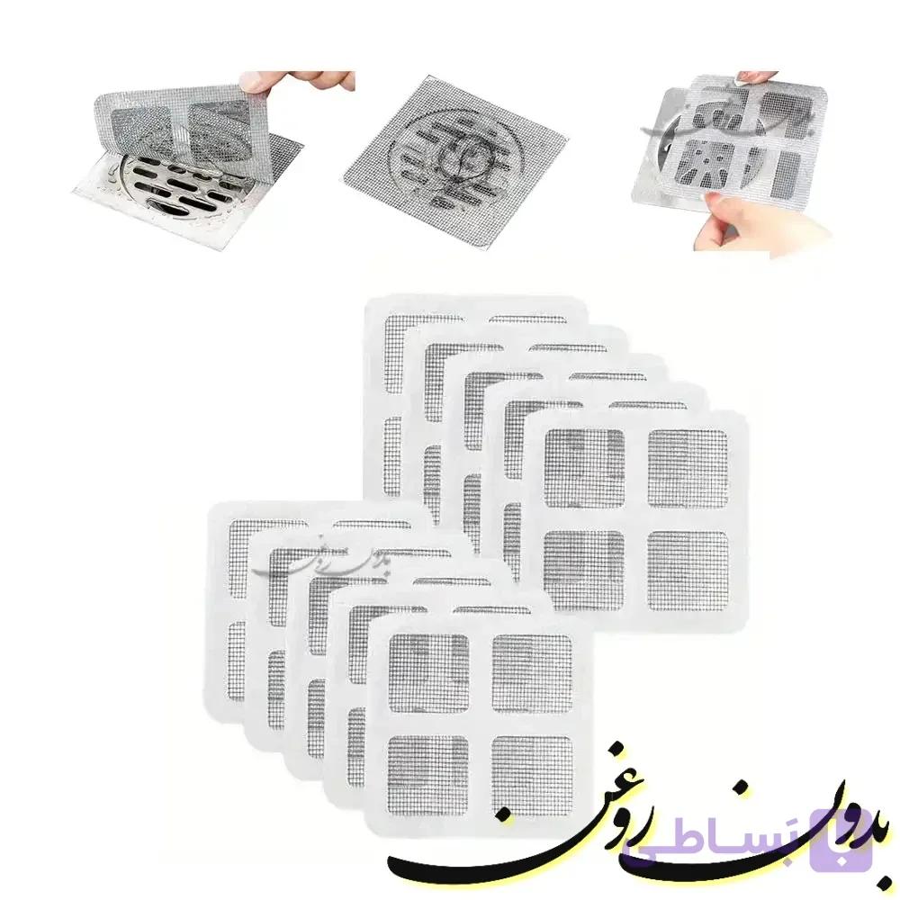 توری آشغال گیر مدل کف شور چسبی بسته 10 تایی — تصویر 1
