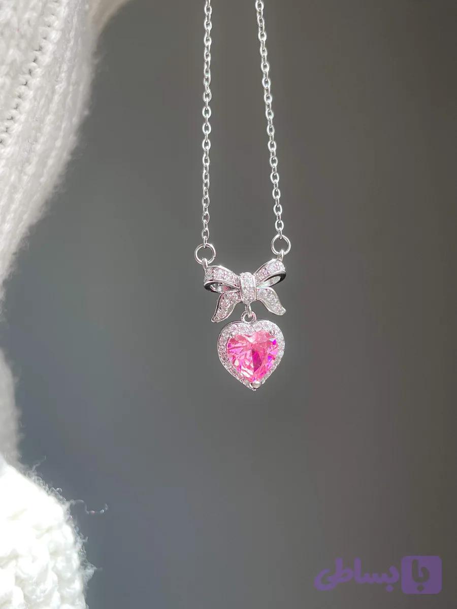 گردنبند قلب پاپیون🎀