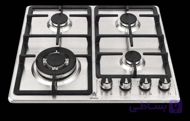 اجاق گاز صفحه‌ای شیشه‌ای 4 شعله مریس مدل MG43