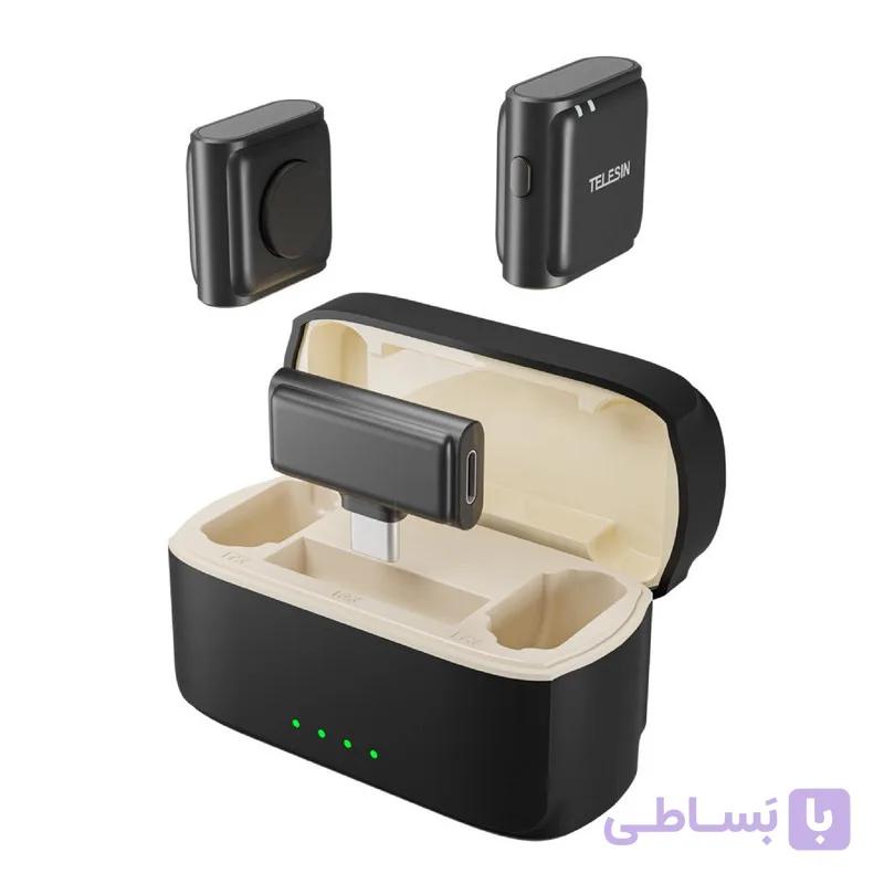 ست میکروفن بی سیم تلسین مدل P5-MCP-01 با درگاه اتصال Type-C — تصویر 1