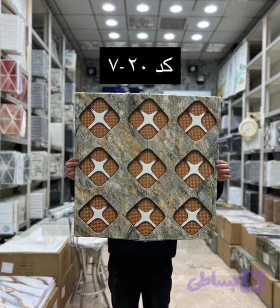 دیوار پوش فومی طرح سنتی70*70 پشت چسب دار
