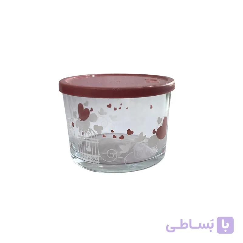 ظرف نگهدارنده شیشه ایه تکی برند لاو ترکیه در 6 طرح مختلف _ شناسه کالا : bdg-384