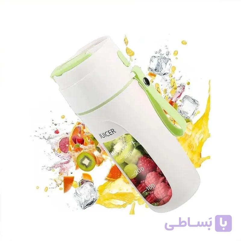 شیکر و آبمیوه گیری قابل حمل جویسر مدل KS-FSV8 ۳۴۰ میلی – شارژی ۷.۴ ولت، خردکن یخ و مغزها — تصویر 1