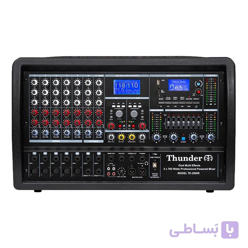 پاور میکسر اکو آمپلی فایر چهار کانال تندر الکترونیک TE-2800R — تصویر 1