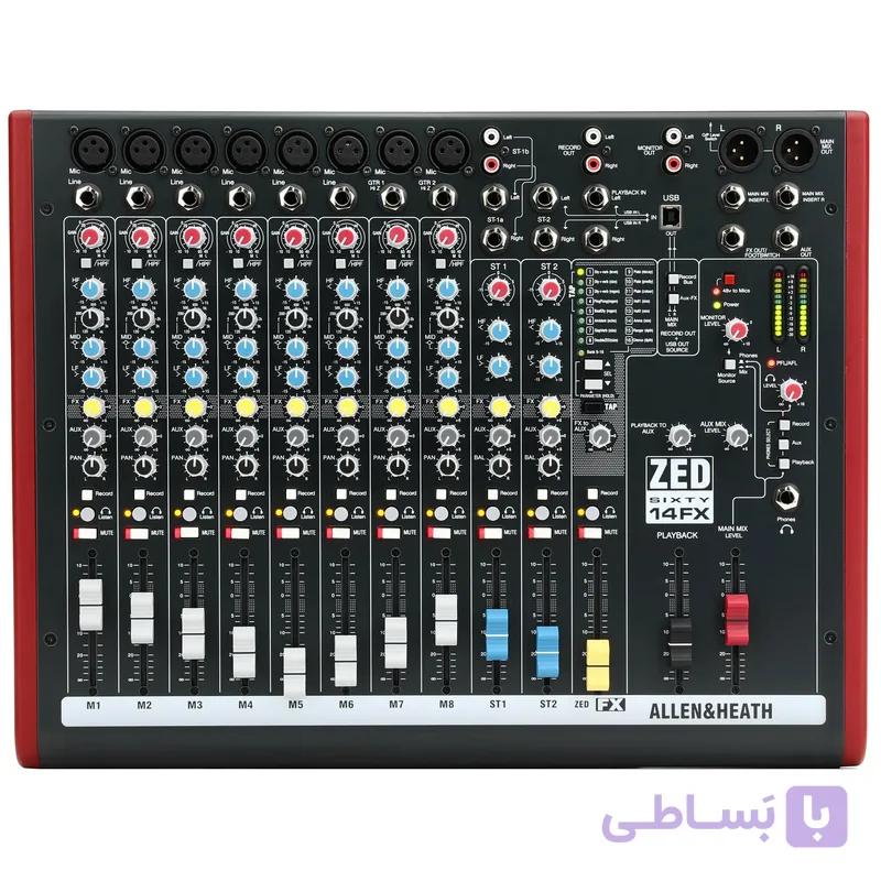 میکسر صدا آنالوگ 14 کانال آلن اند هیت زد اف ایکس ZED60-14FX — تصویر 1
