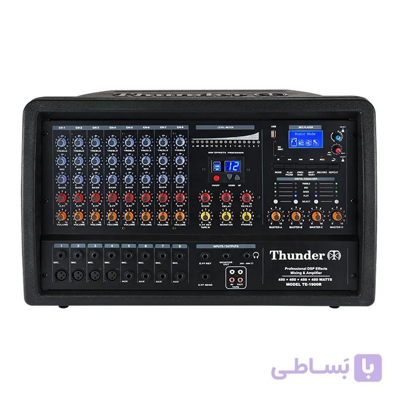 پاور میکسر اکو آمپلی فایر چهار کانال تندر الکترونیک TE-1900R — تصویر 1