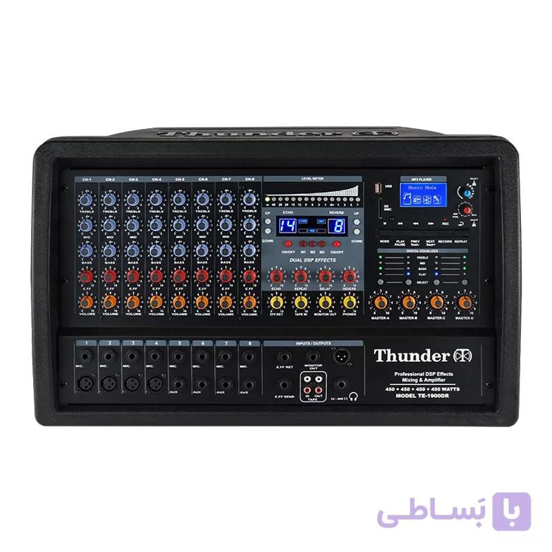 پاور میکسر آمپلی فایر چهار کانال تندر الکترونیک TE-1900DR — تصویر 1
