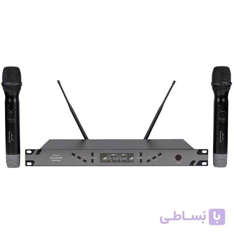 میکروفون بی سیم دستی دو کانال تندر الکترونیک تی ام TMW-8900 — تصویر 1