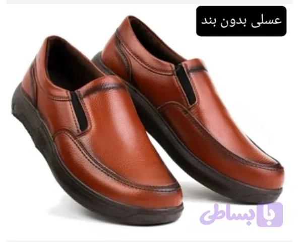 کفش طبی چرم مردانه راحتی کارتبریز — تصویر 1
