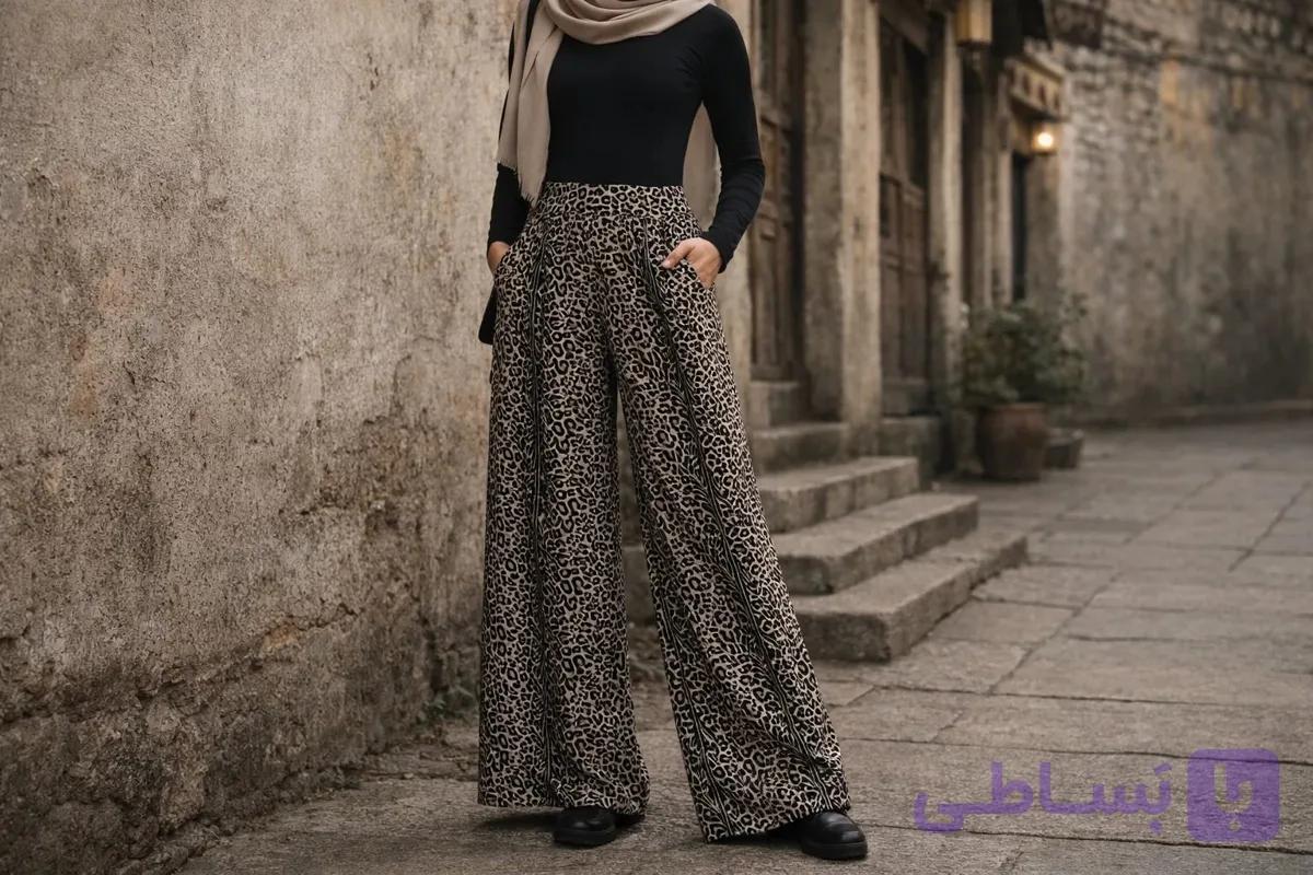 شلوار پلنگی فول بگ 9278-149