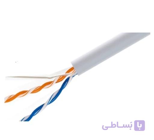 کابل 2 زوج 06 هوایی آلومینیوم 2 فویل روکش PVCحلقه 100 متری
