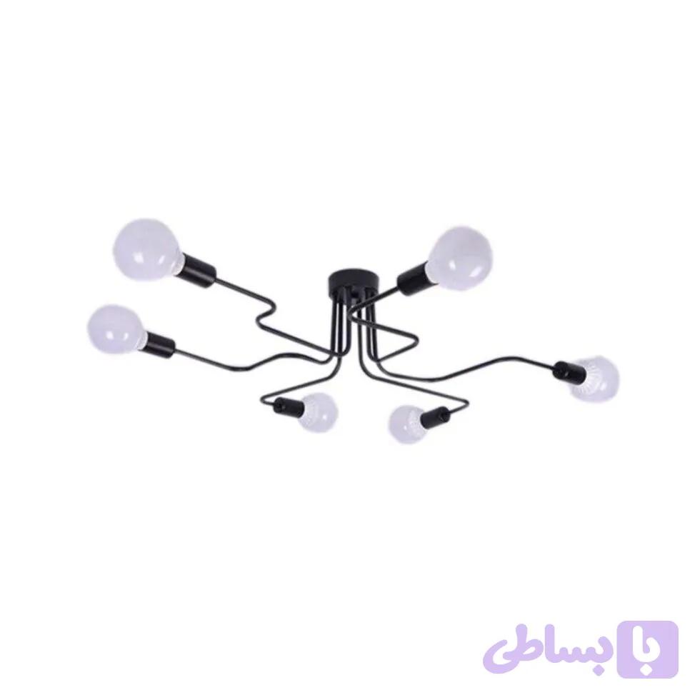 لوستر سقفی 6 شعله کد 107/6