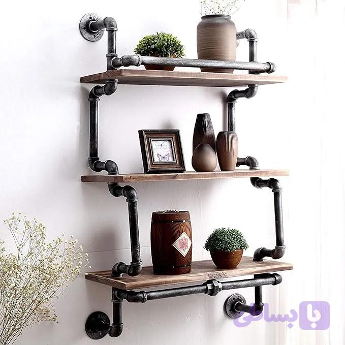 طبقه دیواری پایپ مدرن کد 406