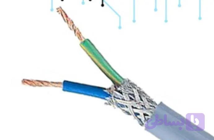 کابل افشان شیلددار ۱×۲