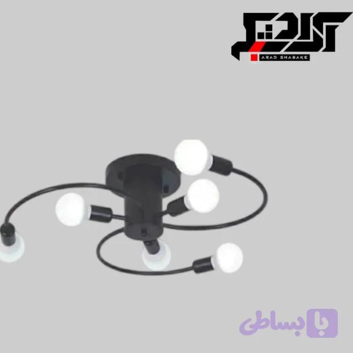 چراغ سقفی مدرن 6 شاخه کد 596
