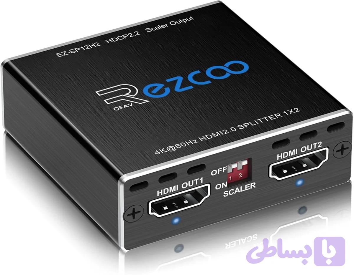 اسپلیتر HDMI روفاوزکو 1 به 2 مدل 4K و 120Hz | ROFAVEZCO HDMI Splitter 4K 60Hz 1×2 — تصویر 1