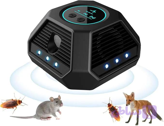 دستگاه دورکننده موش التراسونیک ۳۶۰ درجه با سنسور PIR | 360° Ultrasonic Mouse Repellent with Strobe Lights — تصویر 1