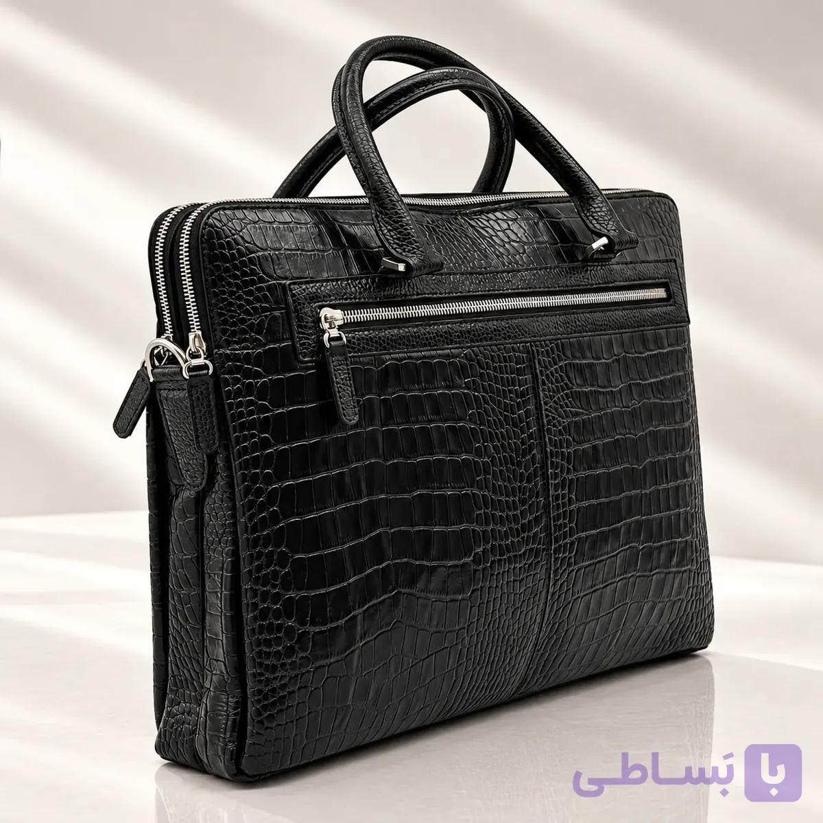 کیف چرم اداری 2 زیپ LEA123 — تصویر 1