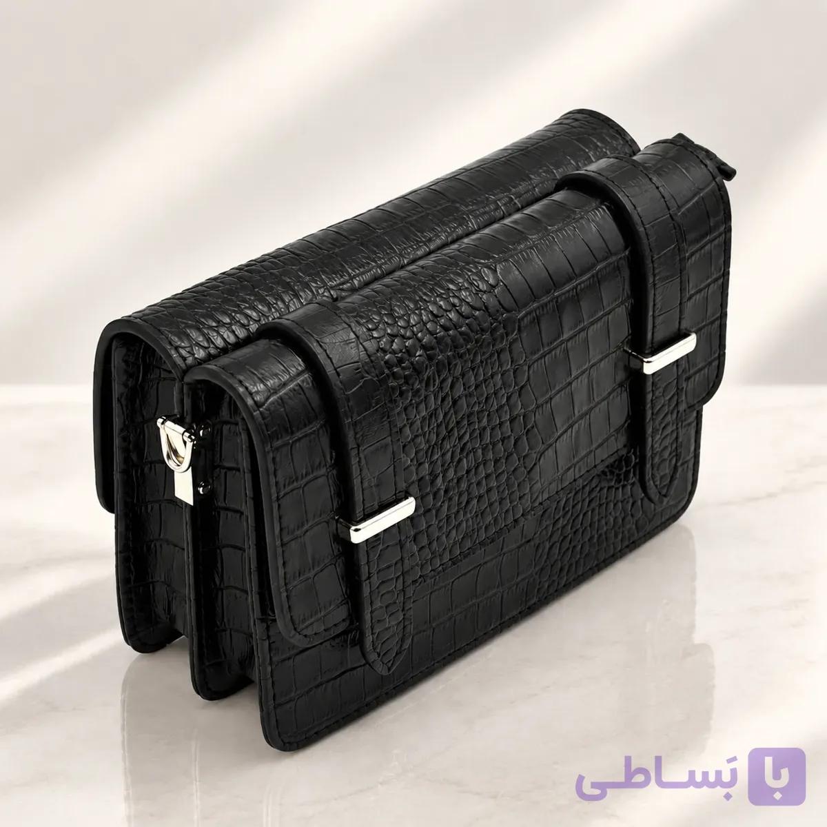 کیف چرم زنانه مجلسی دو پل LEA135 — تصویر 1
