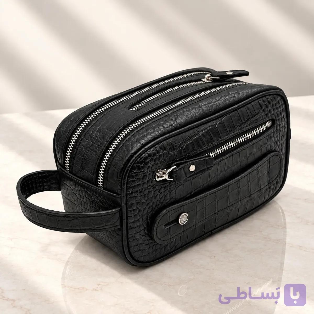 کیف چرم شوزبگ 5 زیپ LEA137 — تصویر 1