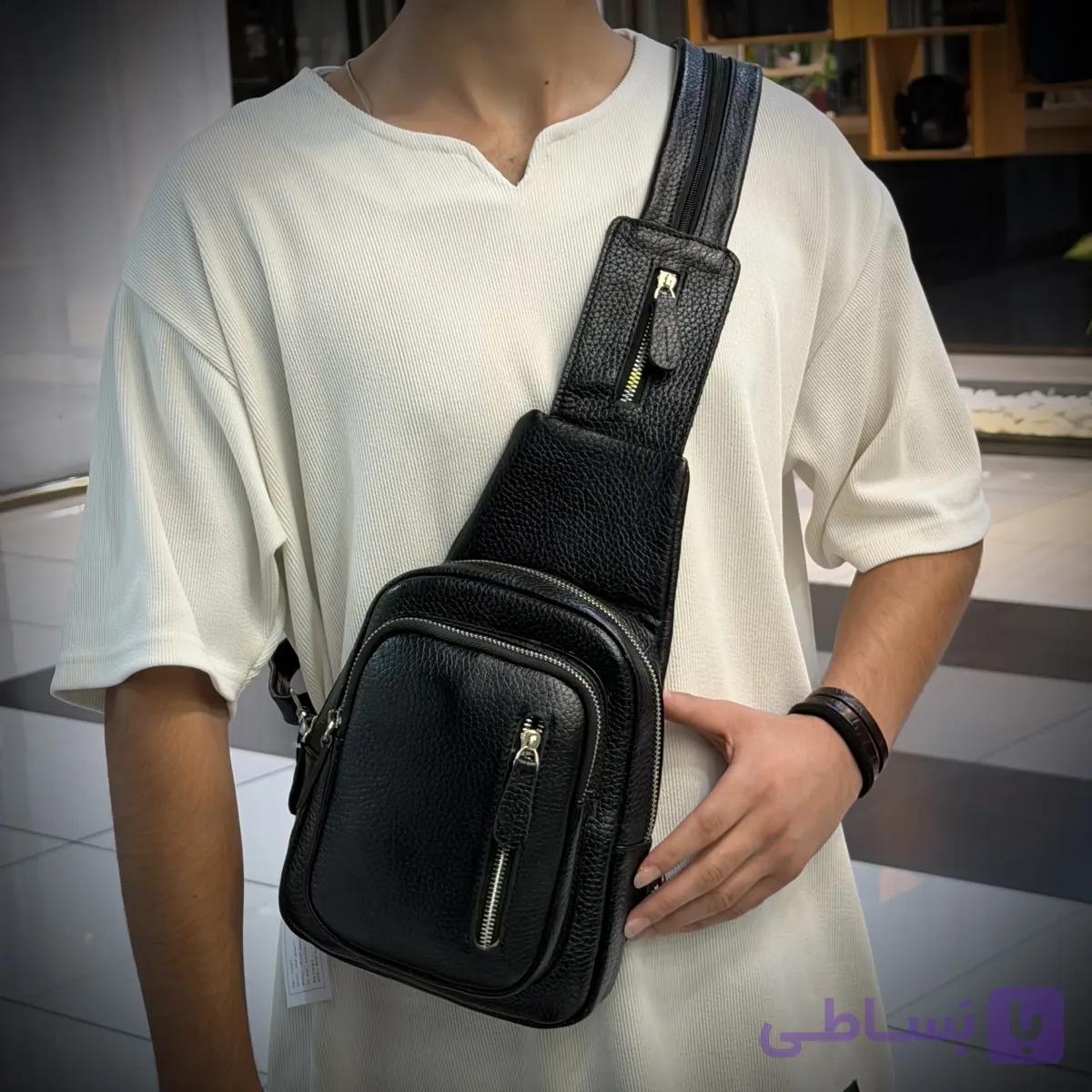 کیف چرم بادی بگ کوله شو LEA144 — تصویر 1