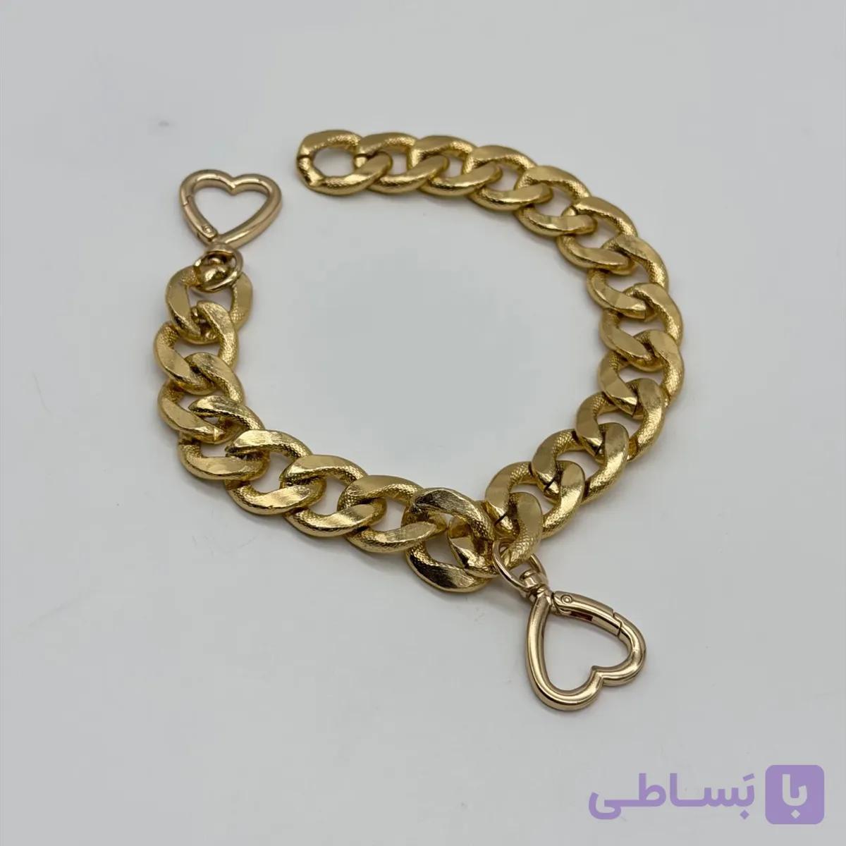 قلاده زنجیری سگ (پاپی) طلایی — تصویر 1
