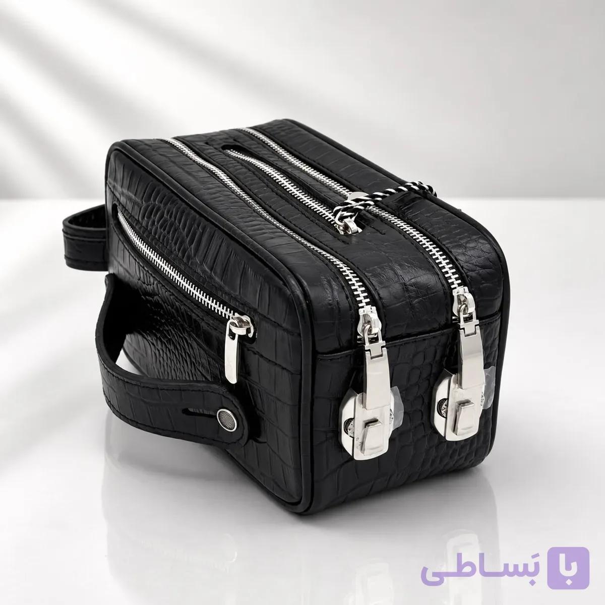 کیف چرم شوزبگ 2 قفل LEA095 — تصویر 1