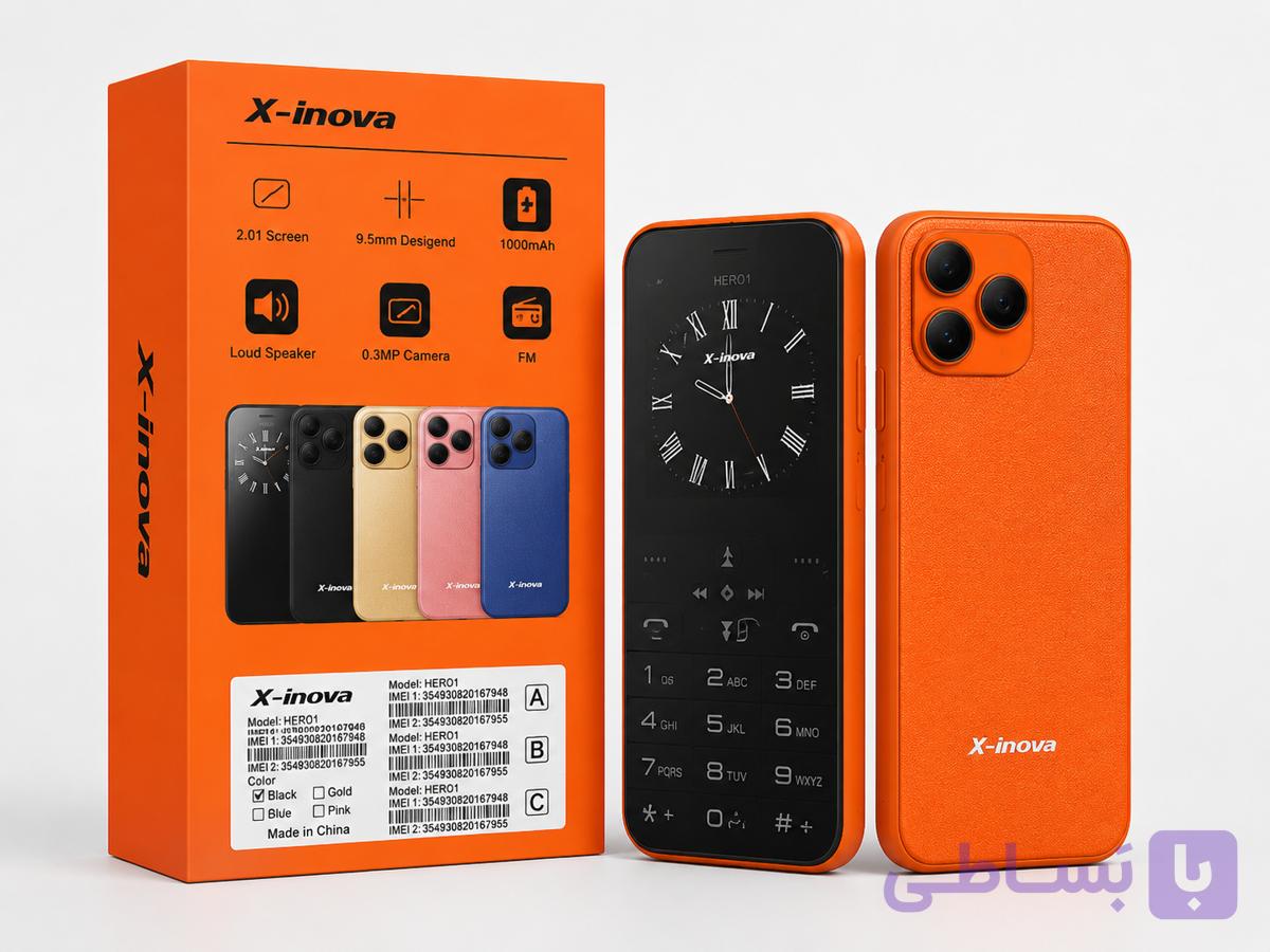 گوشی موبایل طرح آیفون X-Inova HERO1   صفحه 2.01 اینچ — تصویر 1