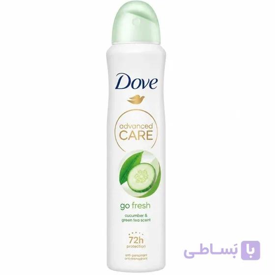 اسپری ضد تعریق داو مدل Advanced Care cucumber green tea زنانه انگلیسی — تصویر 1