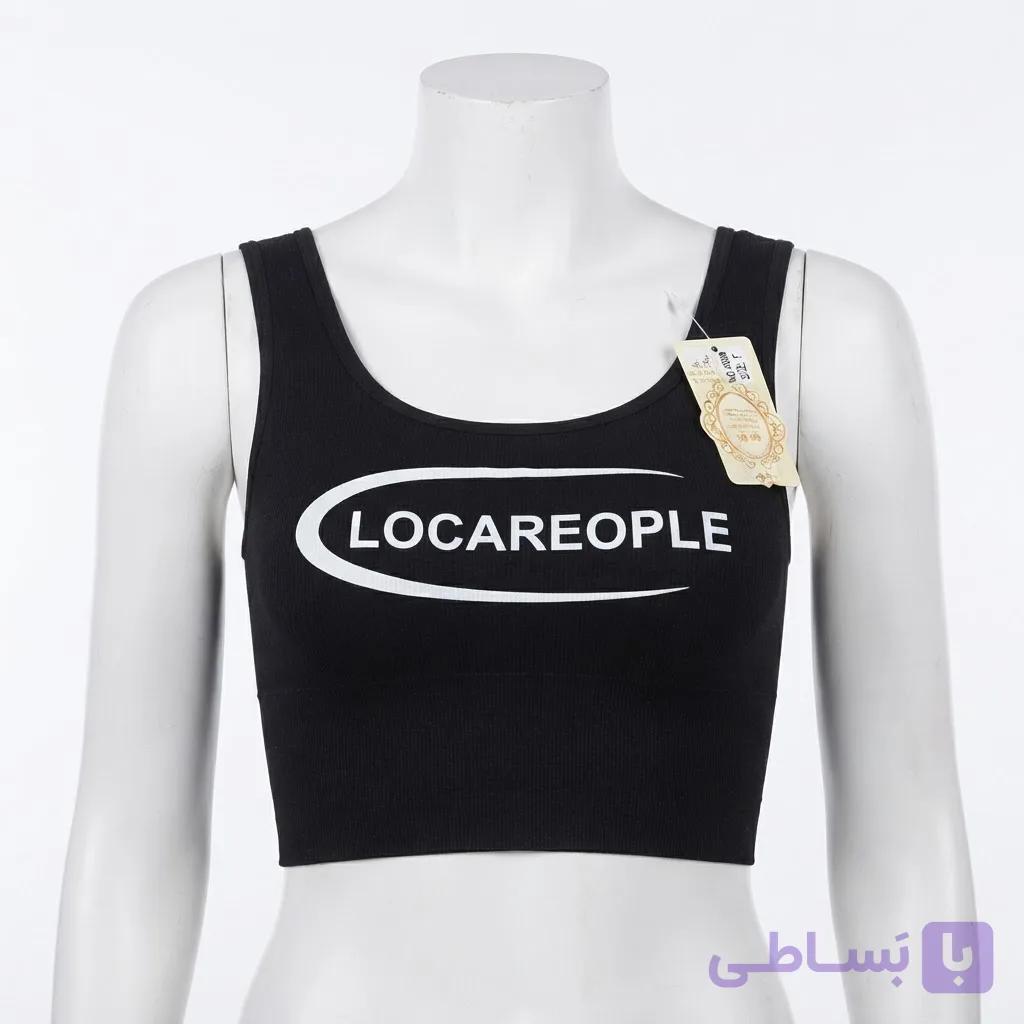 نیم تنه کراپ زنانه کبریتی بند پهن/ خارجی/ اسپرت