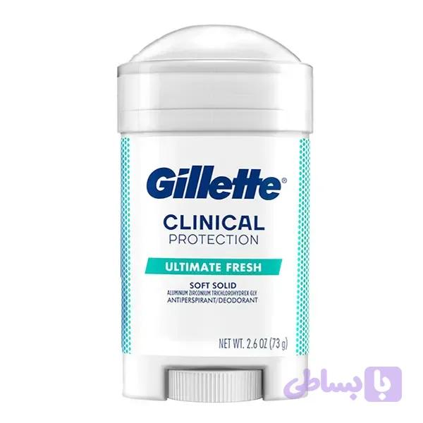 مام کلینیکال مردانه التیمیت فرش ژیلت Gillette Ultimate Fresh Soft Solid 48g