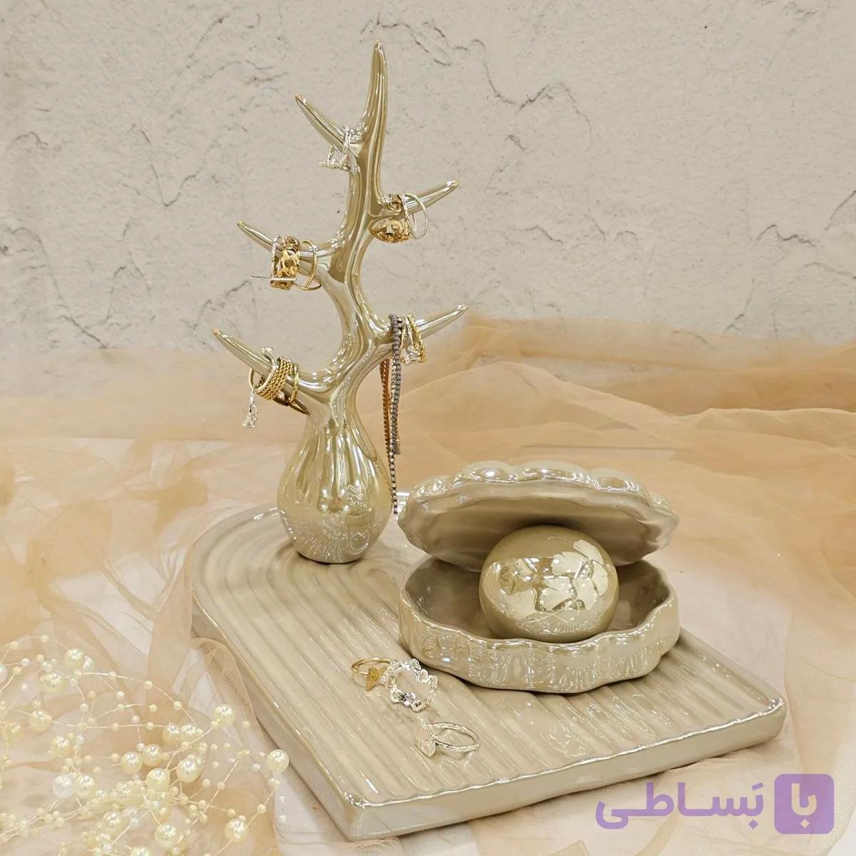 ست آرایشی لاستر درخت جواهرات و خرگوش