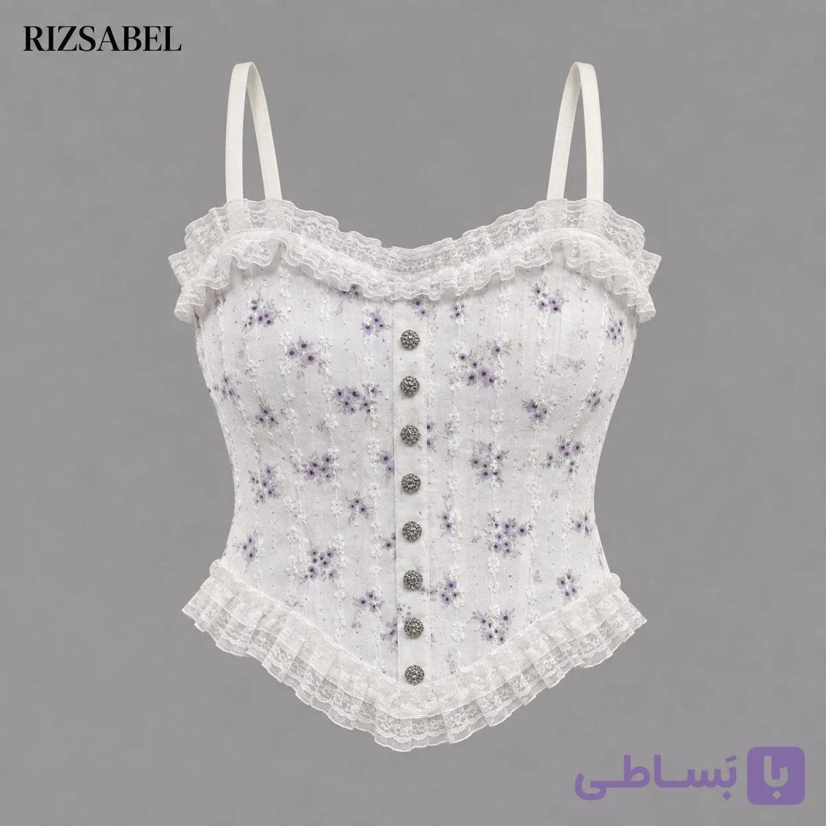 کراپ تاپ Rêve de Rose فری سایز بنفش — تصویر 1