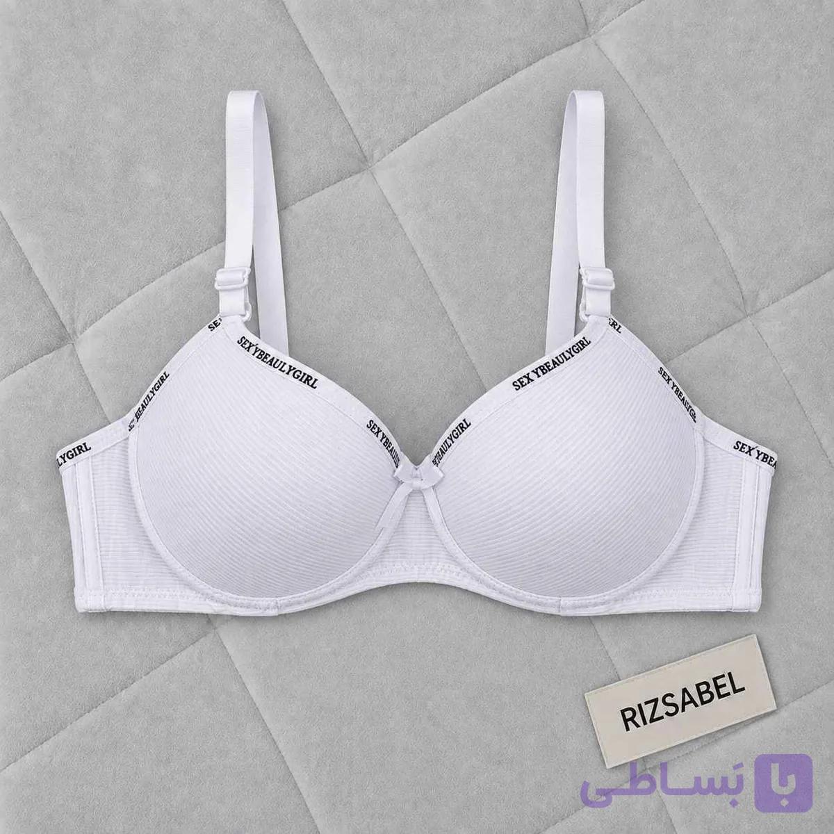 سوتین تک اسفنجی فنردار اسپرت sexy girl سفید — تصویر 1