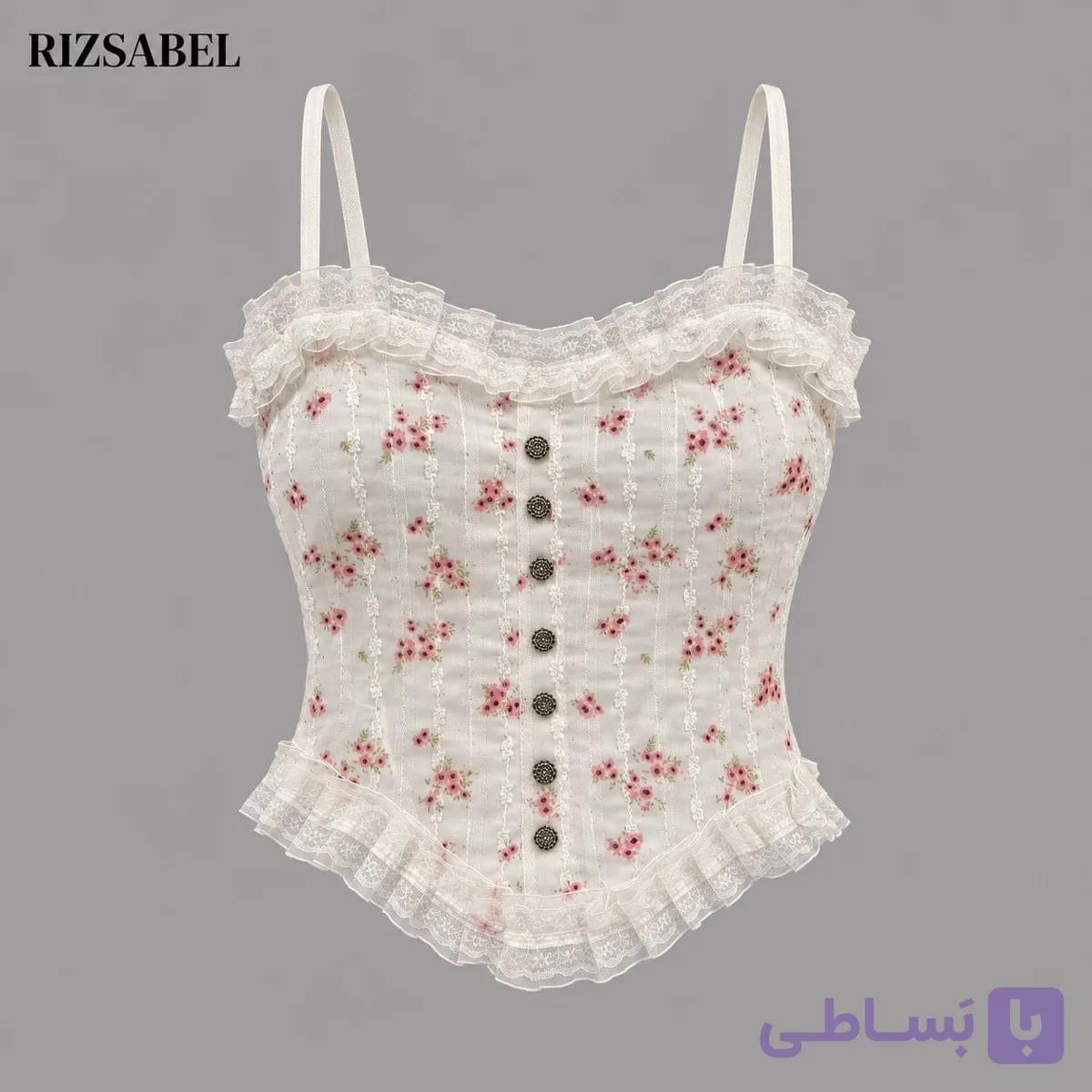 کراپ تاپ Rêve de Rose فری سایز نارنجی — تصویر 1
