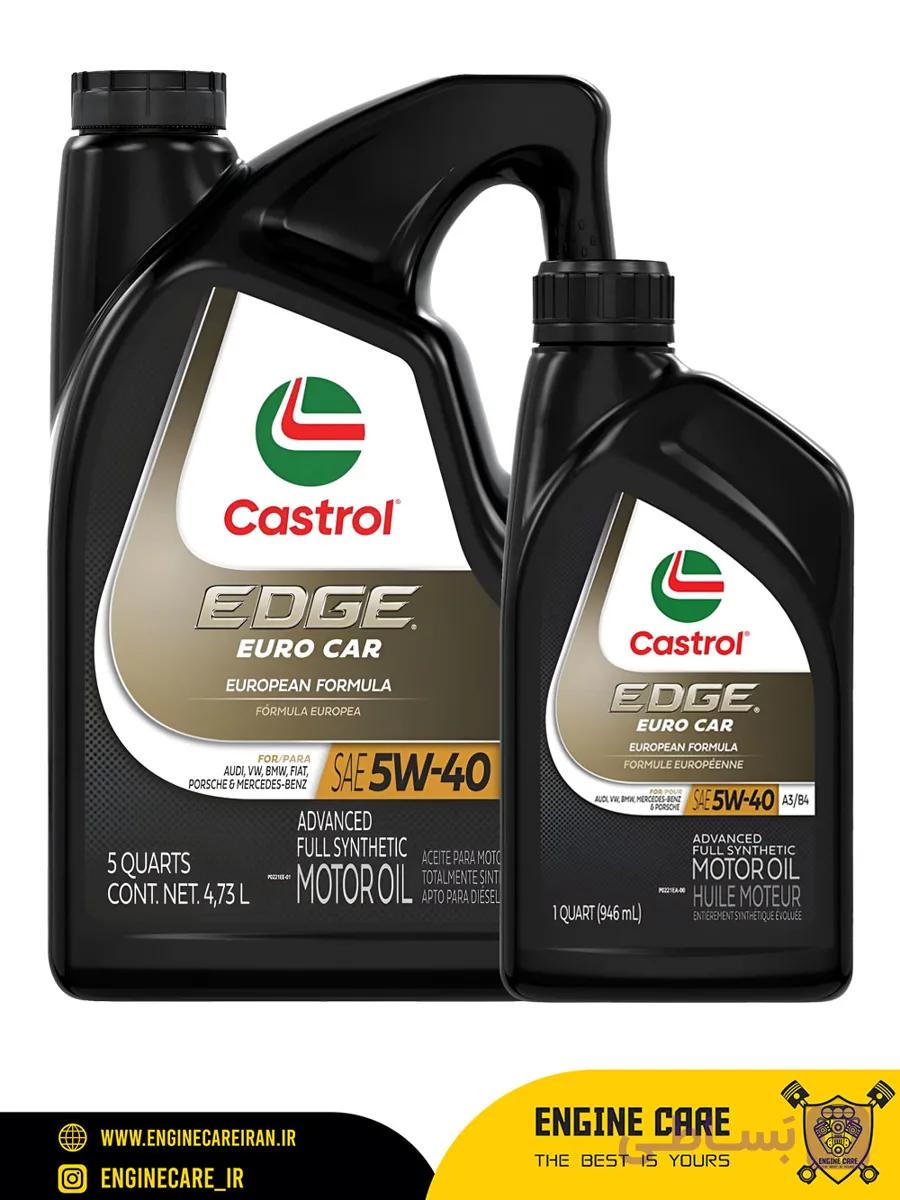 روغن موتور کاسترول 5w40 EDGE Euro Car — تصویر 1