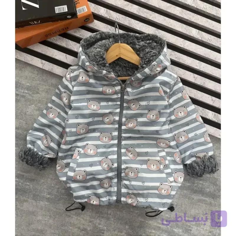 سویشرت بارونی بچه گانه توخز ضخیم ضد آب سایز 2 تا 8 سال — تصویر 1