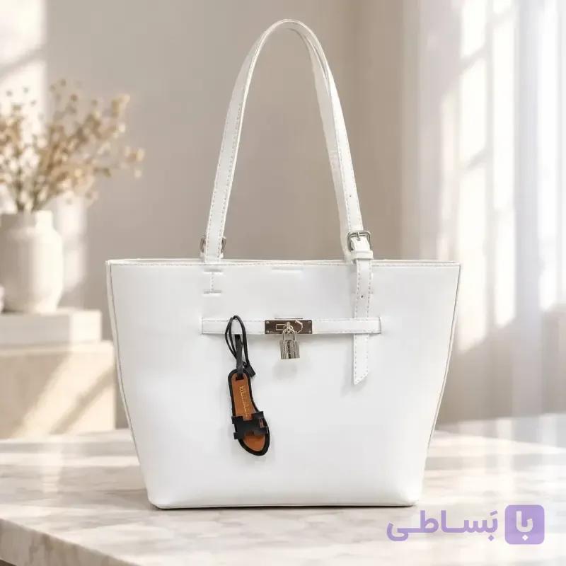کیف زنانه چرم مصنوعی ابعاد 40 در 27 سانتیمتر — تصویر 1