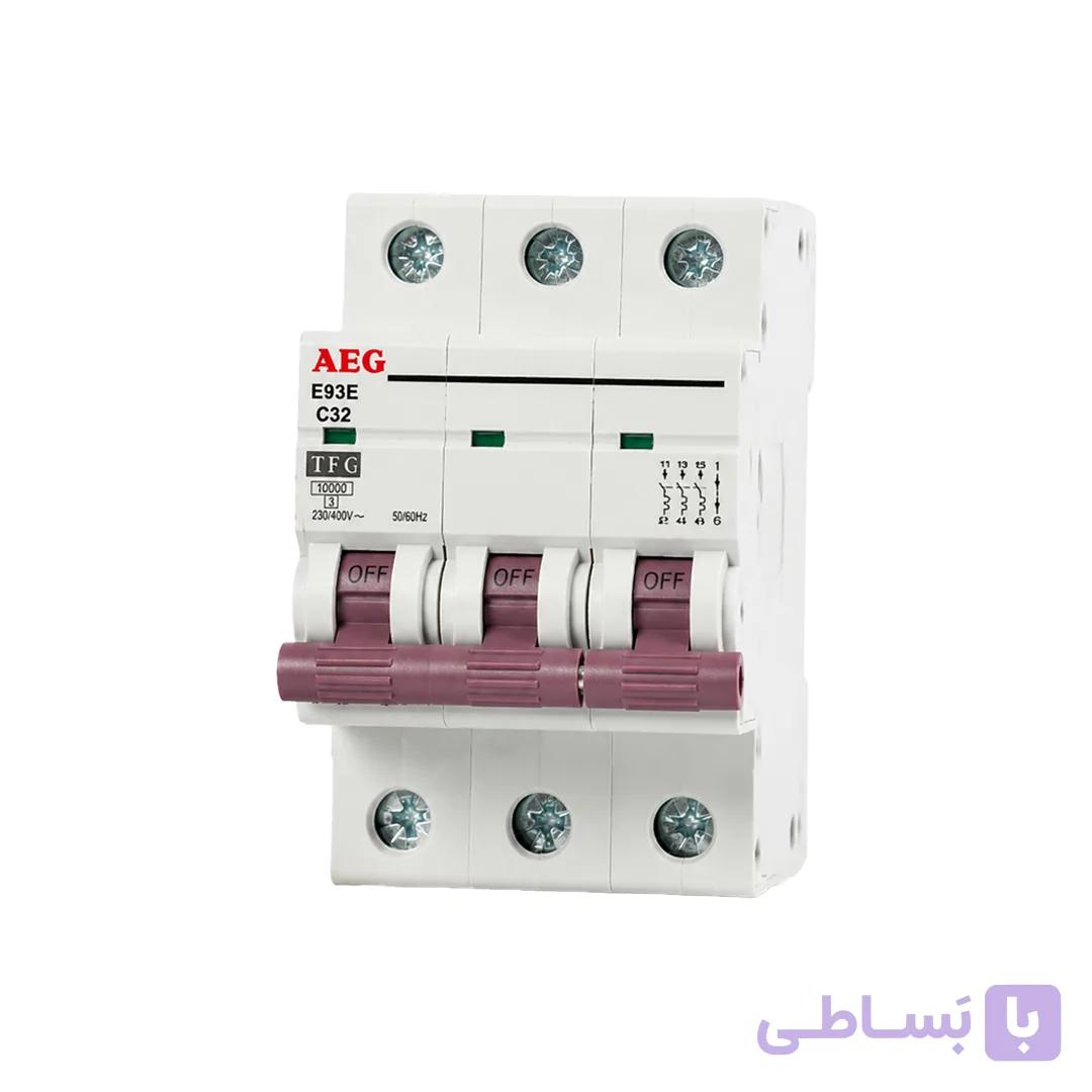 فیوز مینیاتوری سه فاز 6 آمپر AEG