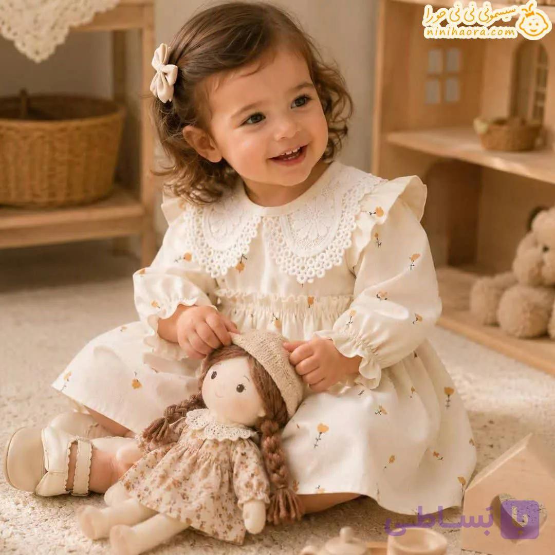 پیراهن دخترانه گیپور